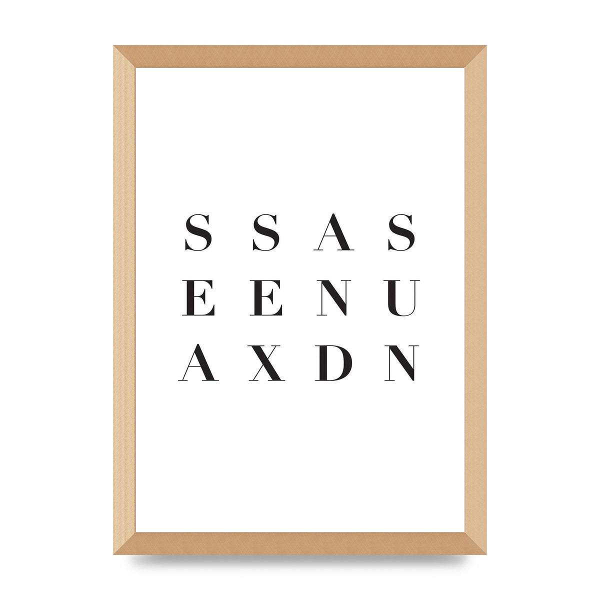 Sea Sex Sun" Wall Art - A3 framed