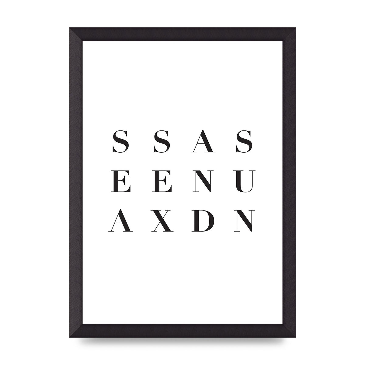 Sea Sex Sun" Wall Art - A3 framed
