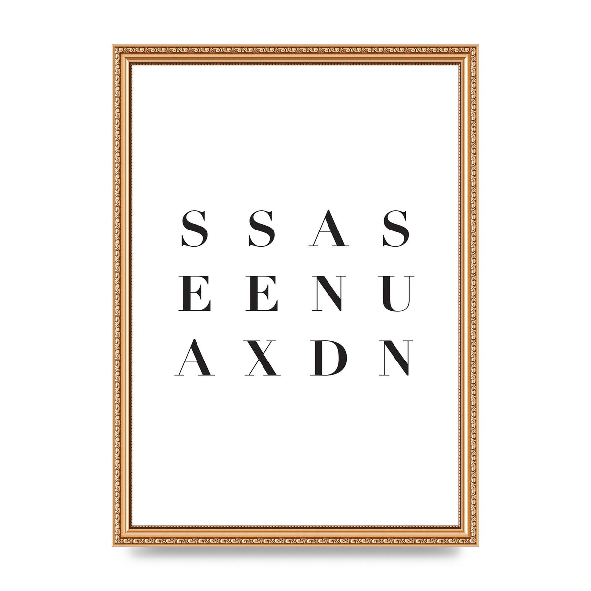 Sea Sex Sun" Wall Art - A3 framed