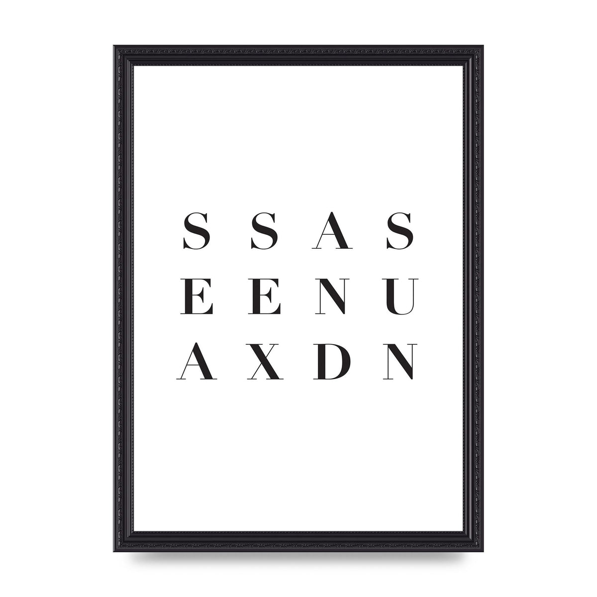 Sea Sex Sun" Wall Art - A3 framed