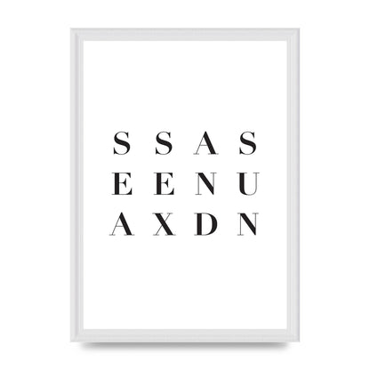 Sea Sex Sun" Wall Art - A3 framed