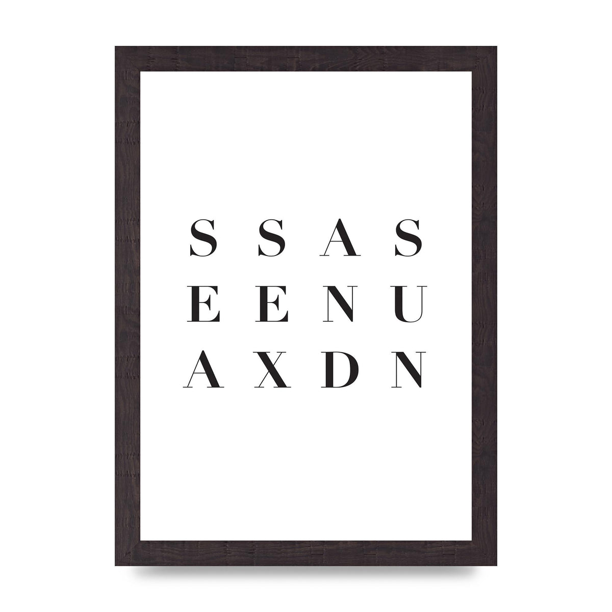 Sea Sex Sun" Wall Art - A4 framed