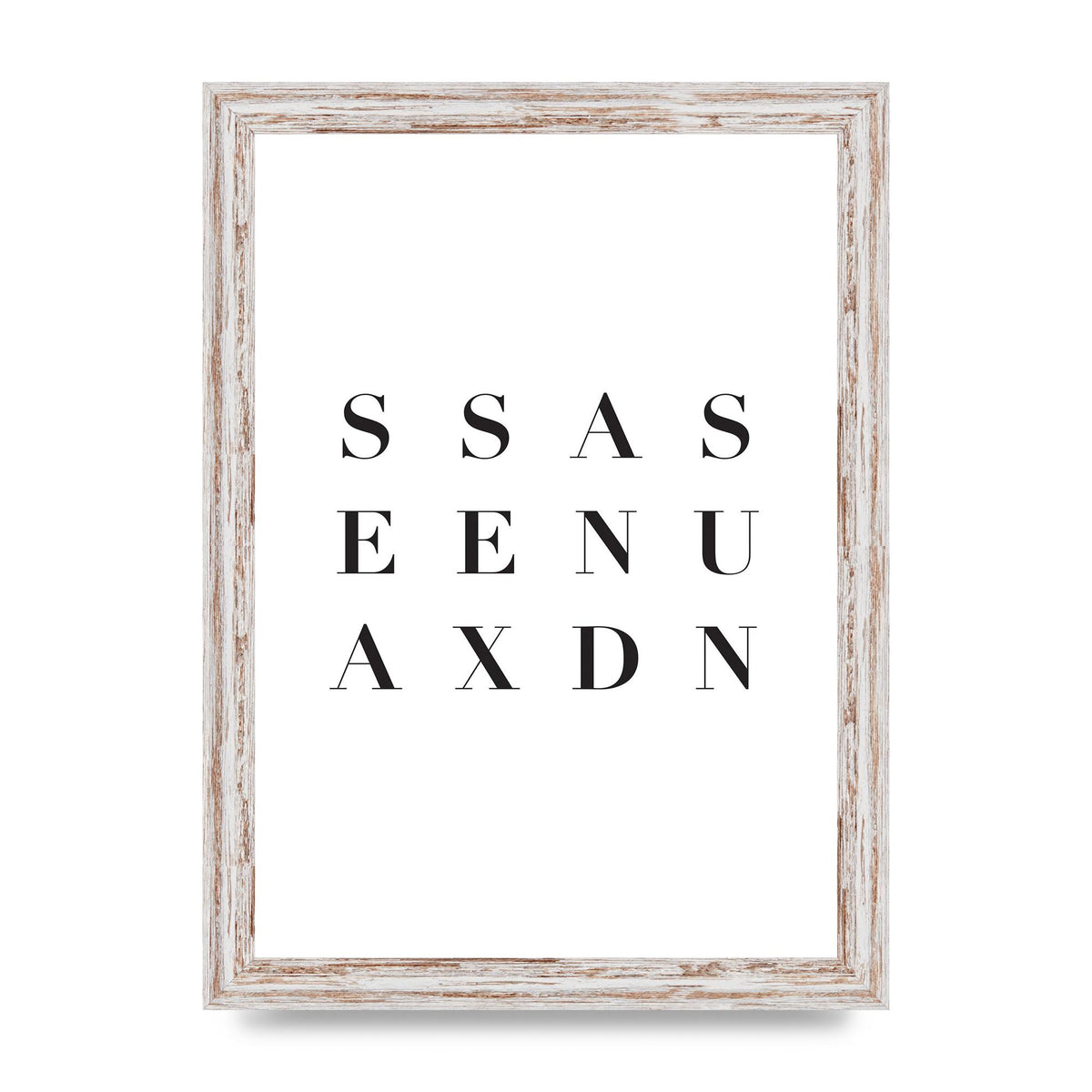 Sea Sex Sun" Wall Art - A4 framed