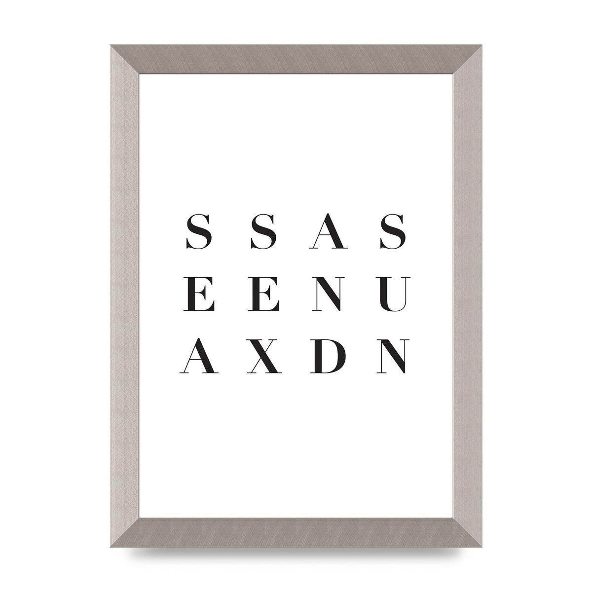 Sea Sex Sun" Wall Art - A4 framed