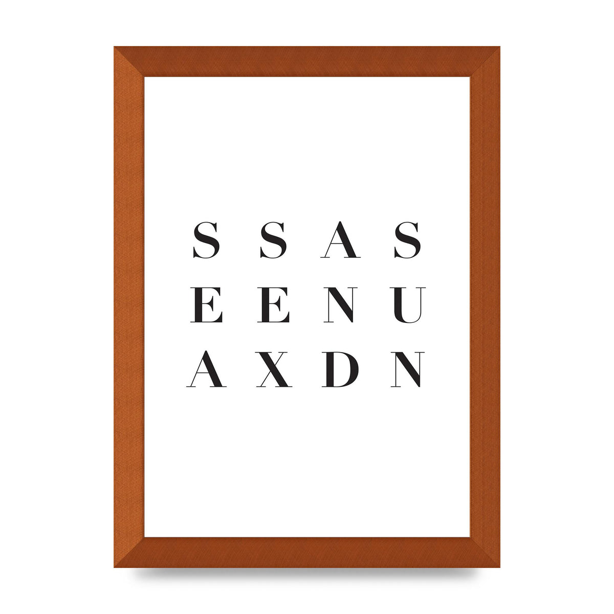 Sea Sex Sun" Wall Art - A4 framed