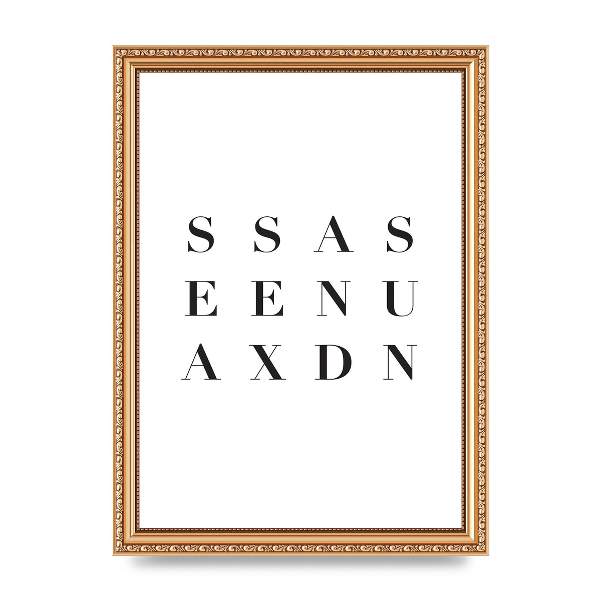 Sea Sex Sun" Wall Art - A4 framed
