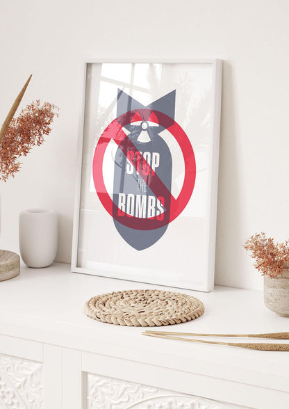 Stop The Bombs" Wall Art - hall 1