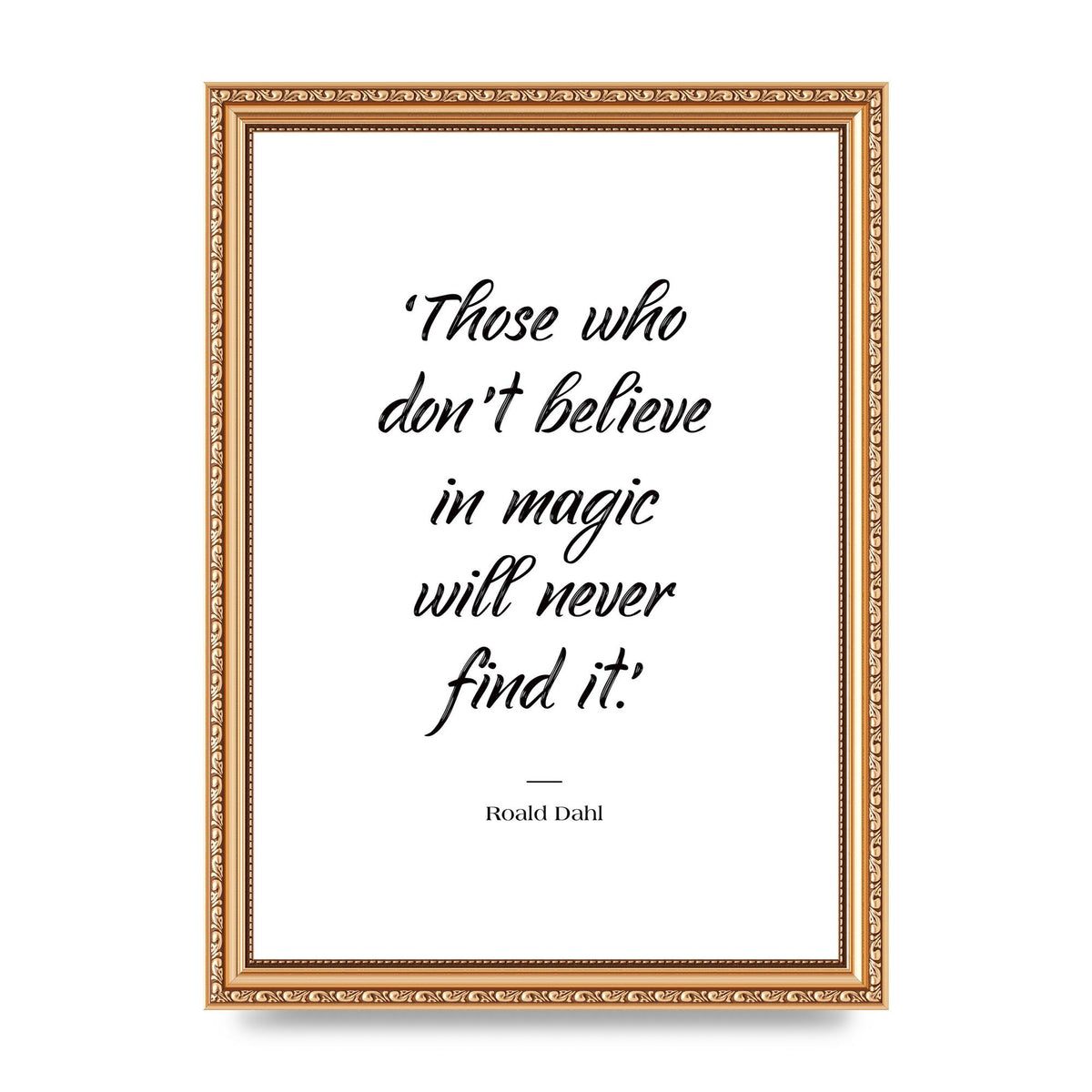 Those Whoe Dont Believe" Art For The Home - A4 framed