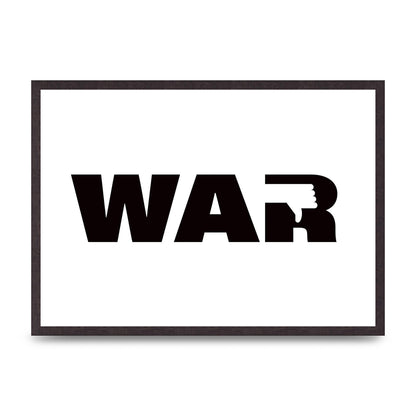 War" Art For The Home - A2 framed