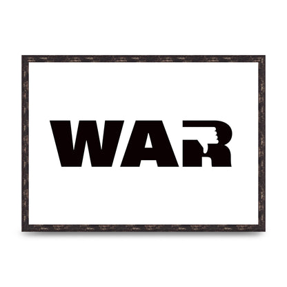War" Art For The Home - A2 framed