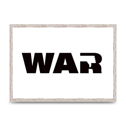 War" Art For The Home - A2 framed