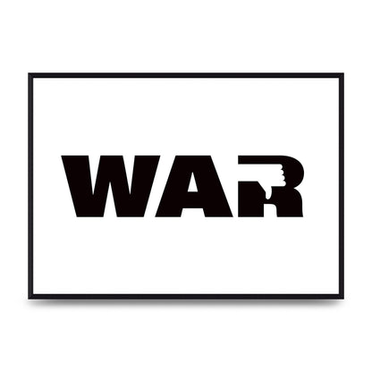 War" Art For The Home - A2 framed