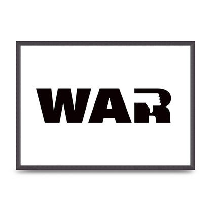 War" Art For The Home - A2 framed