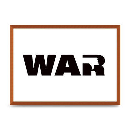 War" Art For The Home - A2 framed