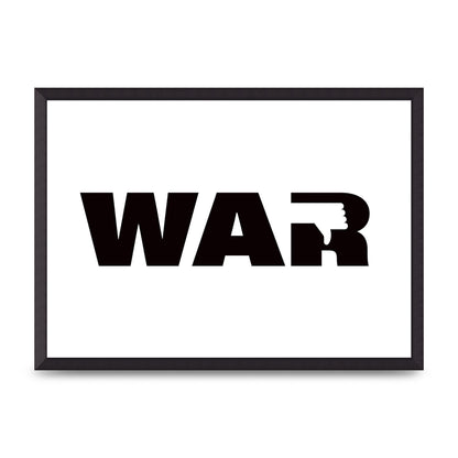 War" Art For The Home - A2 framed