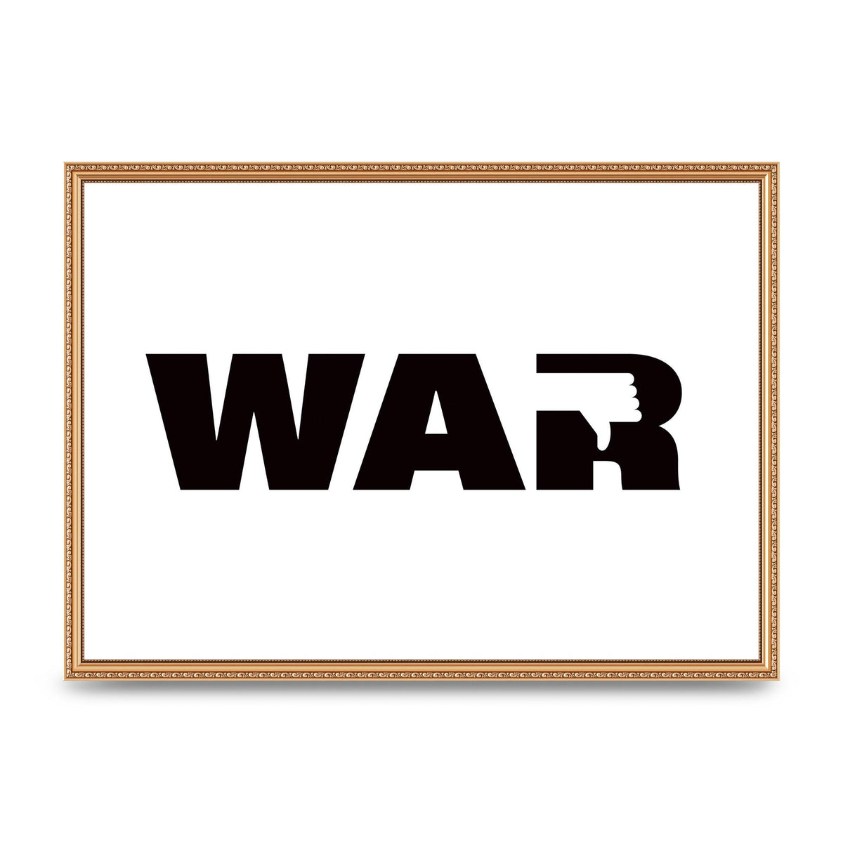 War" Art For The Home - A2 framed