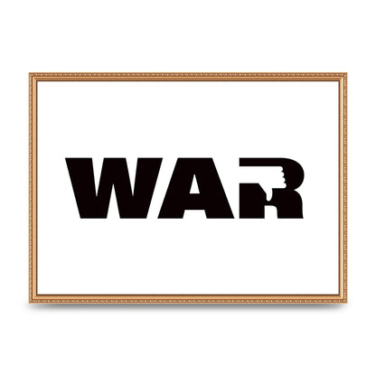 War" Art For The Home - A2 framed