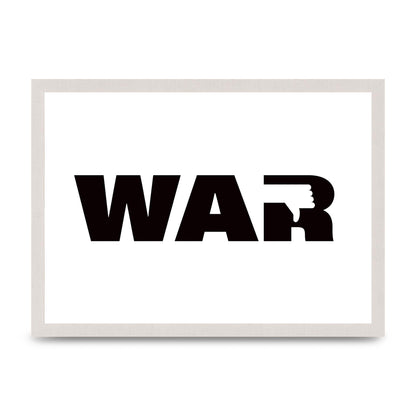 War" Art For The Home - A3 framed