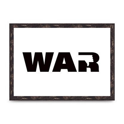 War" Art For The Home - A3 framed