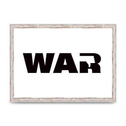 War" Art For The Home - A3 framed