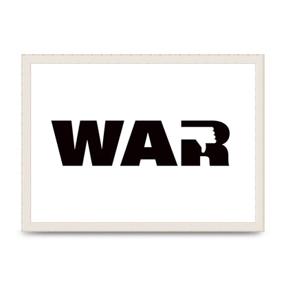 War" Art For The Home - A3 framed