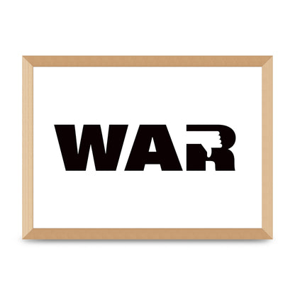 War" Art For The Home - A3 framed