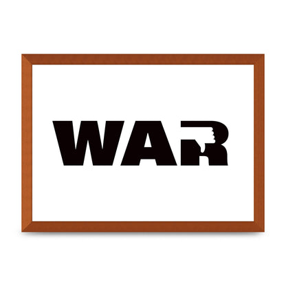War" Art For The Home - A3 framed