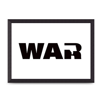 War" Art For The Home - A3 framed