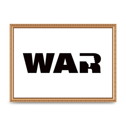 War" Art For The Home - A3 framed