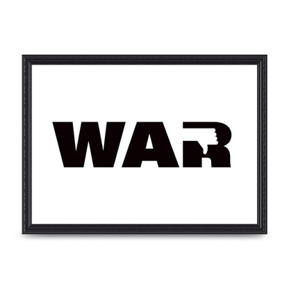 War" Art For The Home - A3 framed