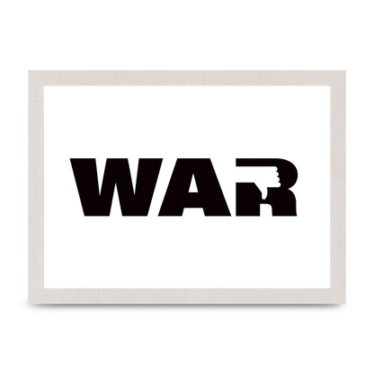 War" Art For The Home - A4 framed