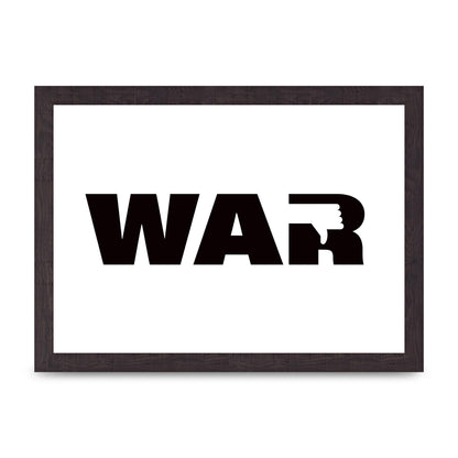 War" Art For The Home - A4 framed