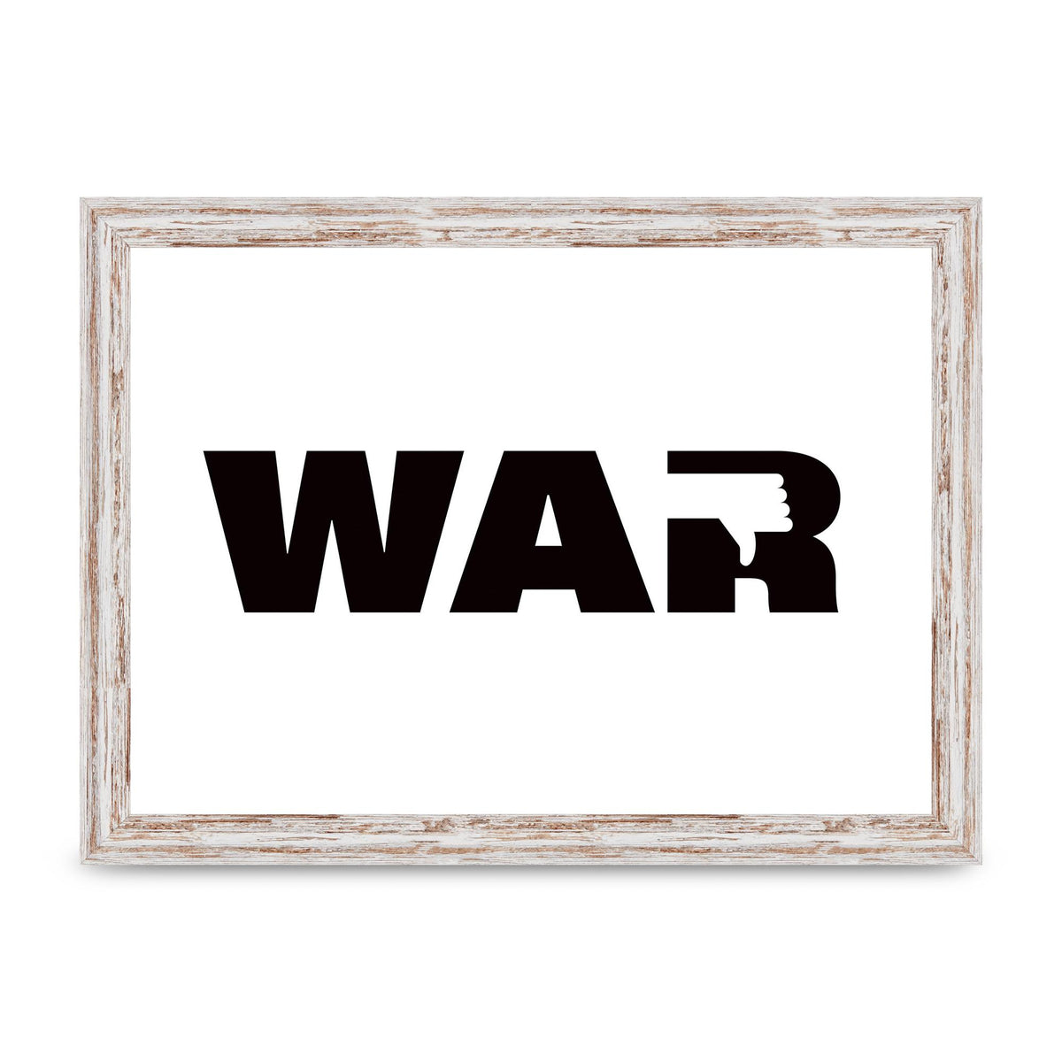 War" Art For The Home - A4 framed