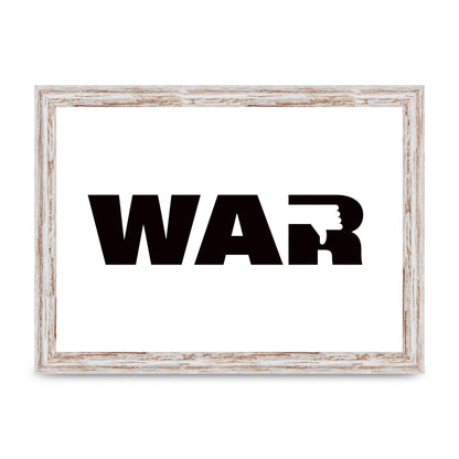 War" Art For The Home - A4 framed