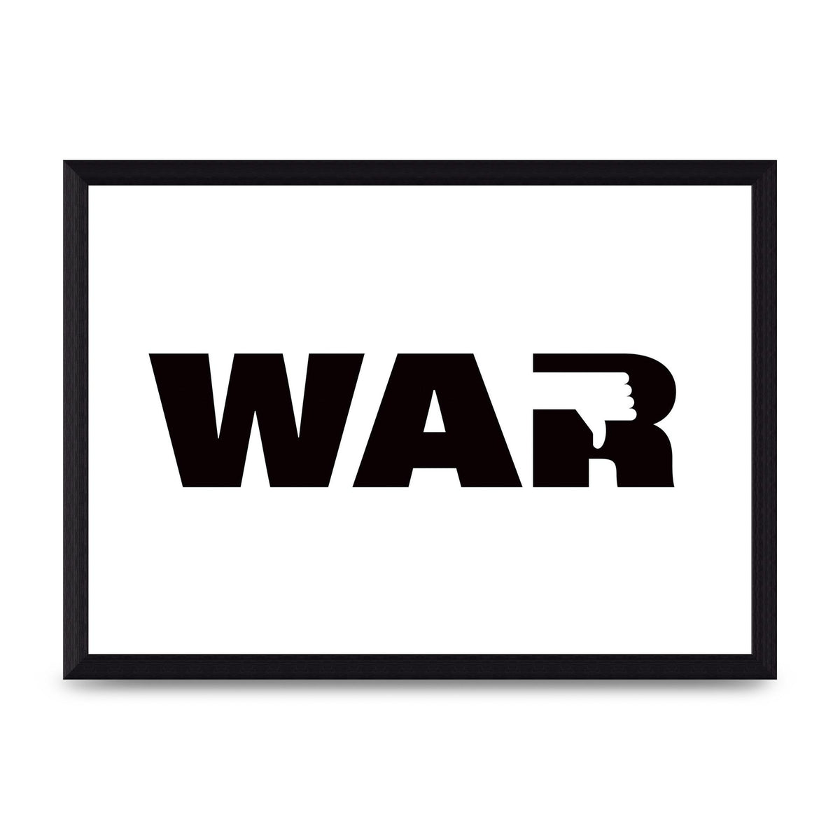 War" Art For The Home - A4 framed