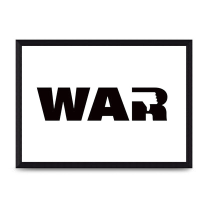 War" Art For The Home - A4 framed