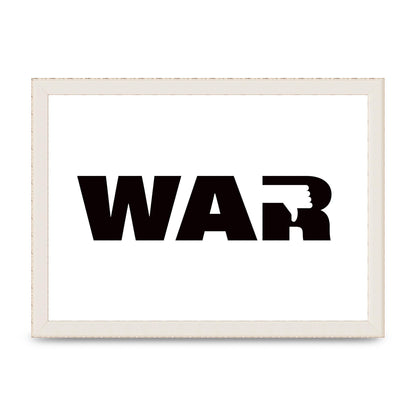 War" Art For The Home - A4 framed