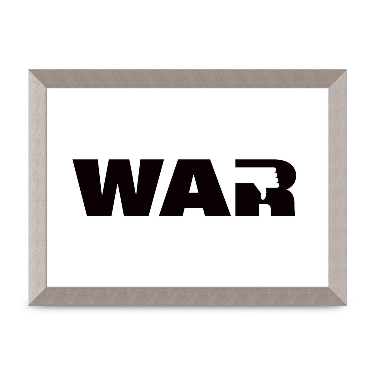 War" Art For The Home - A4 framed