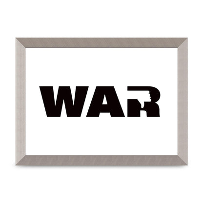 War" Art For The Home - A4 framed
