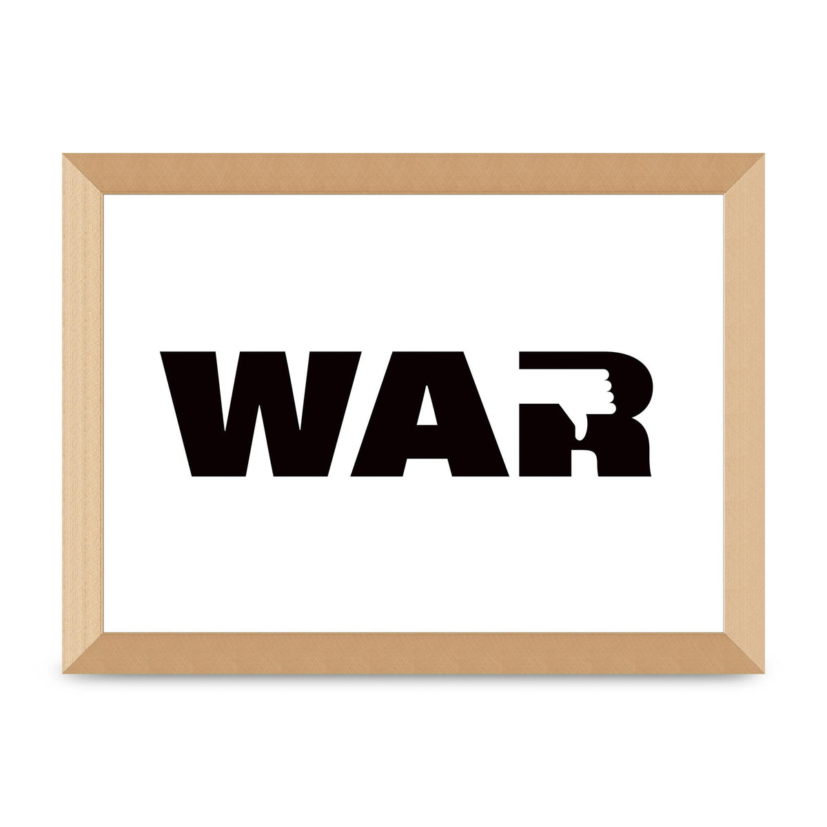 War" Art For The Home - A4 framed
