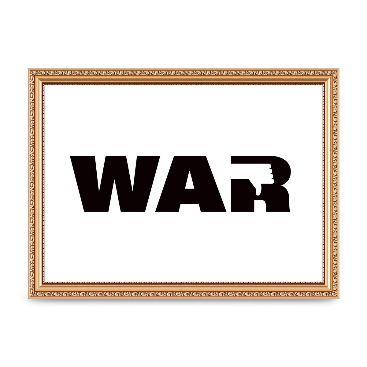 War" Art For The Home - A4 framed
