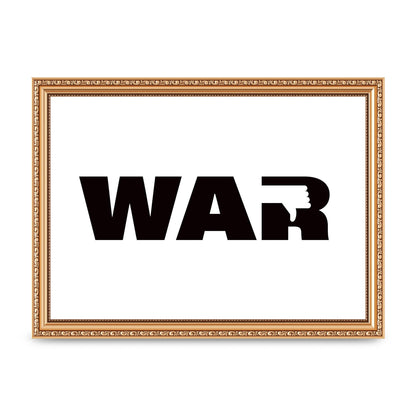 War" Art For The Home - A4 framed