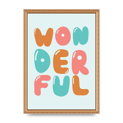 Wonderful" Art For The Home - A3 framed