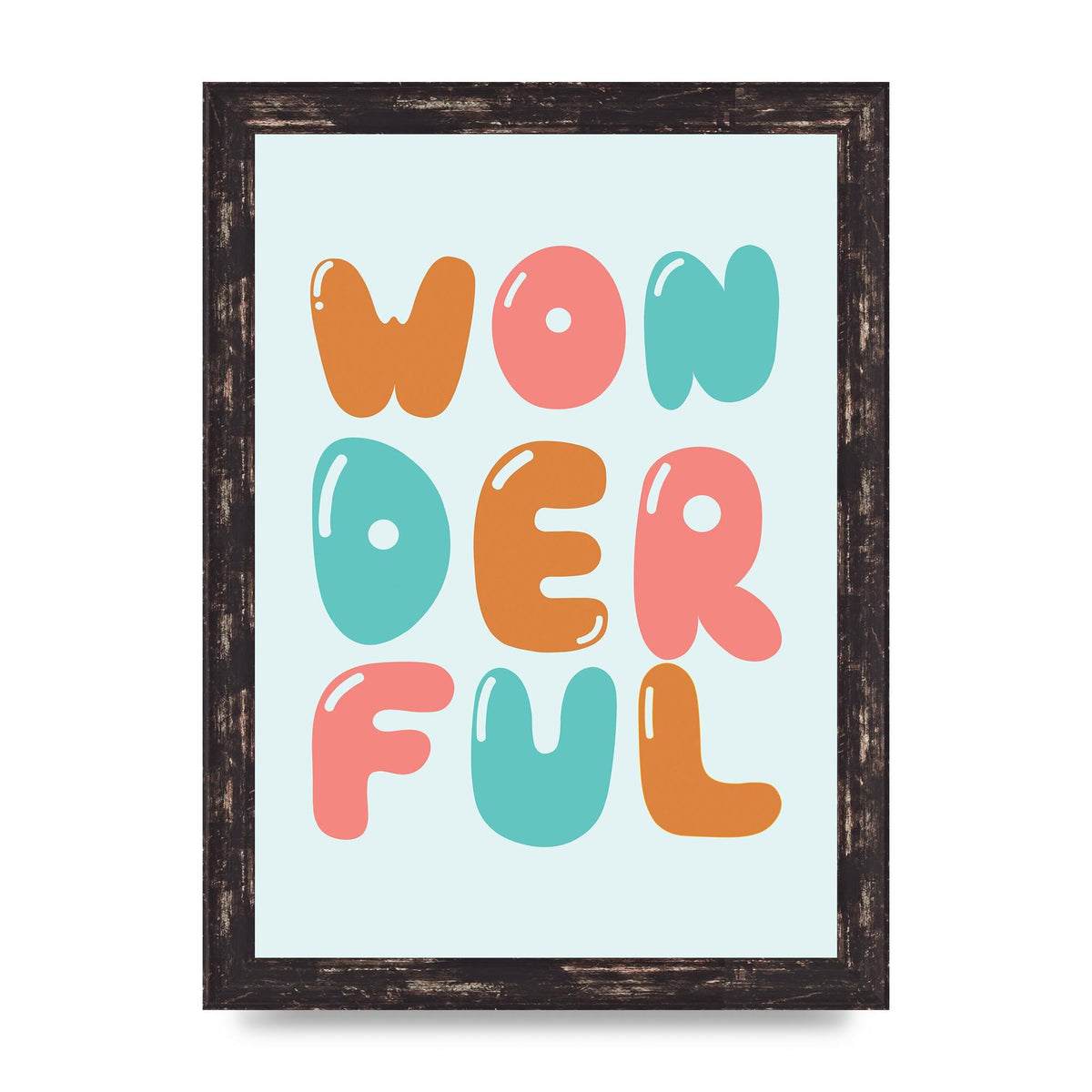 Wonderful" Art For The Home - A4 framed