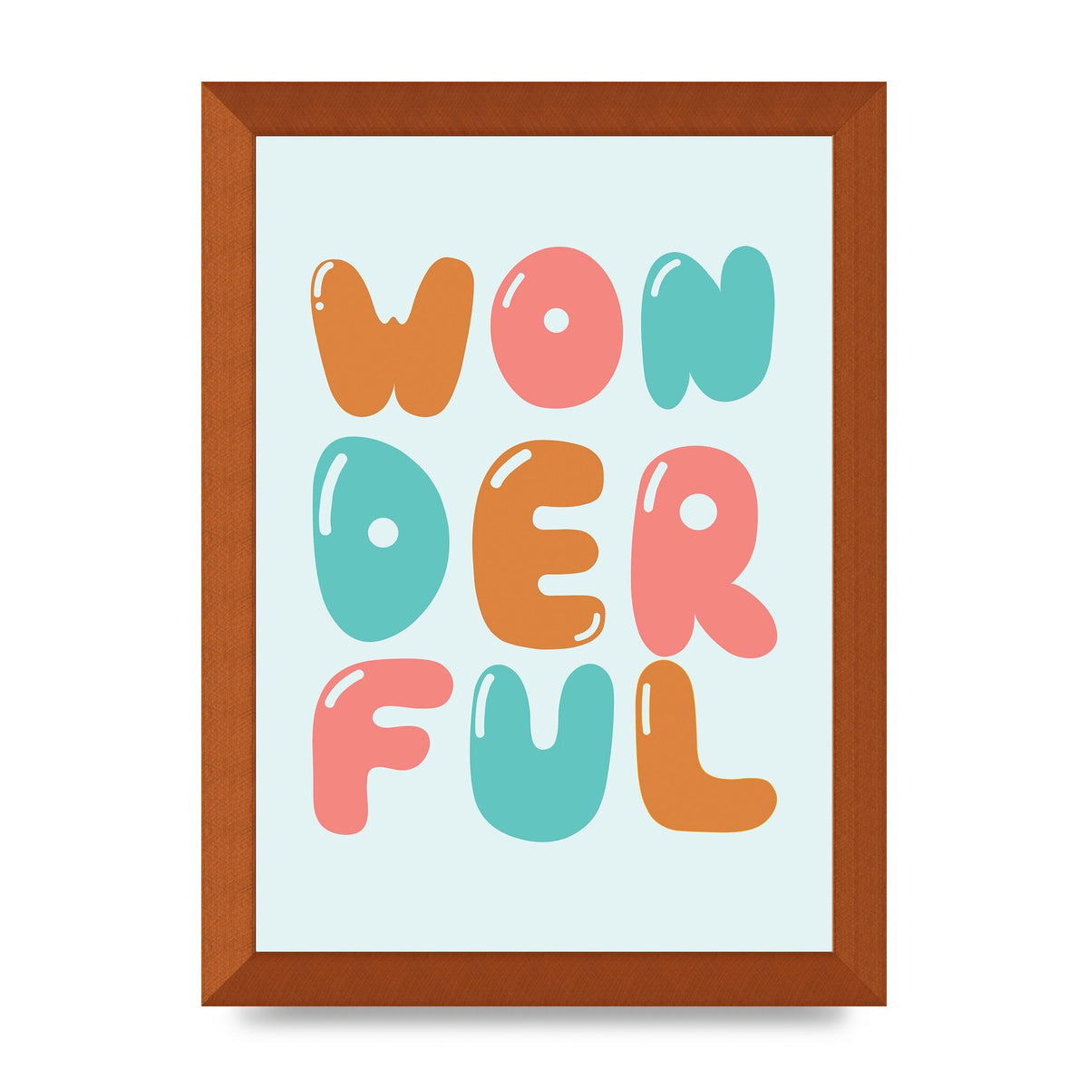 Wonderful" Art For The Home - A4 framed