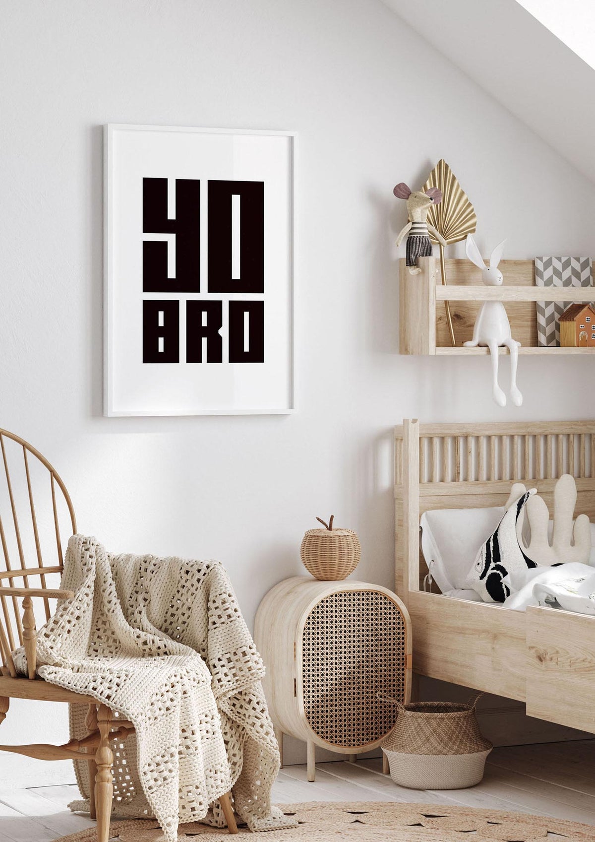 Yo Bro" Wall Art - nursery 1