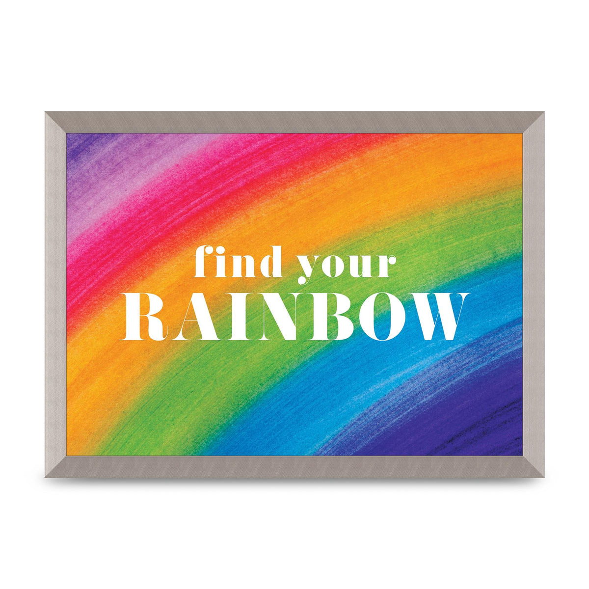 Find Your Rainbow" Art For The Home - A3 framed