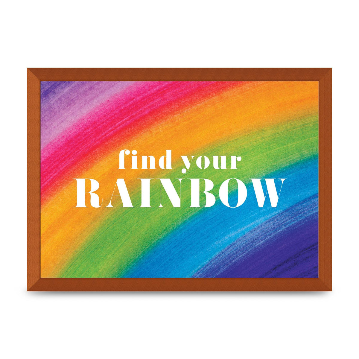 Find Your Rainbow" Art For The Home - A3 framed