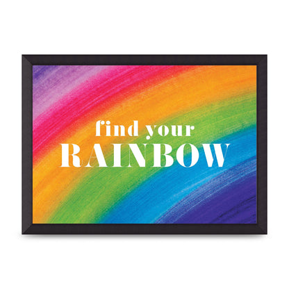 Find Your Rainbow" Art For The Home - A3 framed