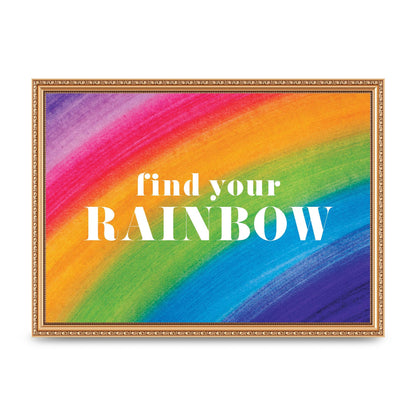 Find Your Rainbow" Art For The Home - A3 framed